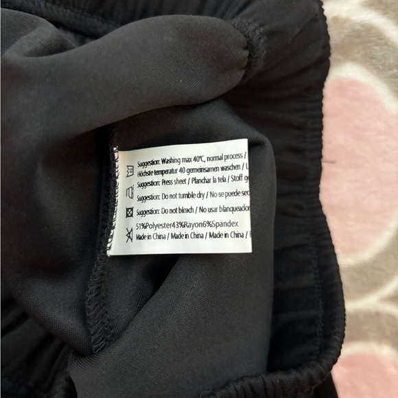 Pinspark Black Athletic Joggers with Drawstring Stretch Waist NWOT Size S - Picture 3 of 4